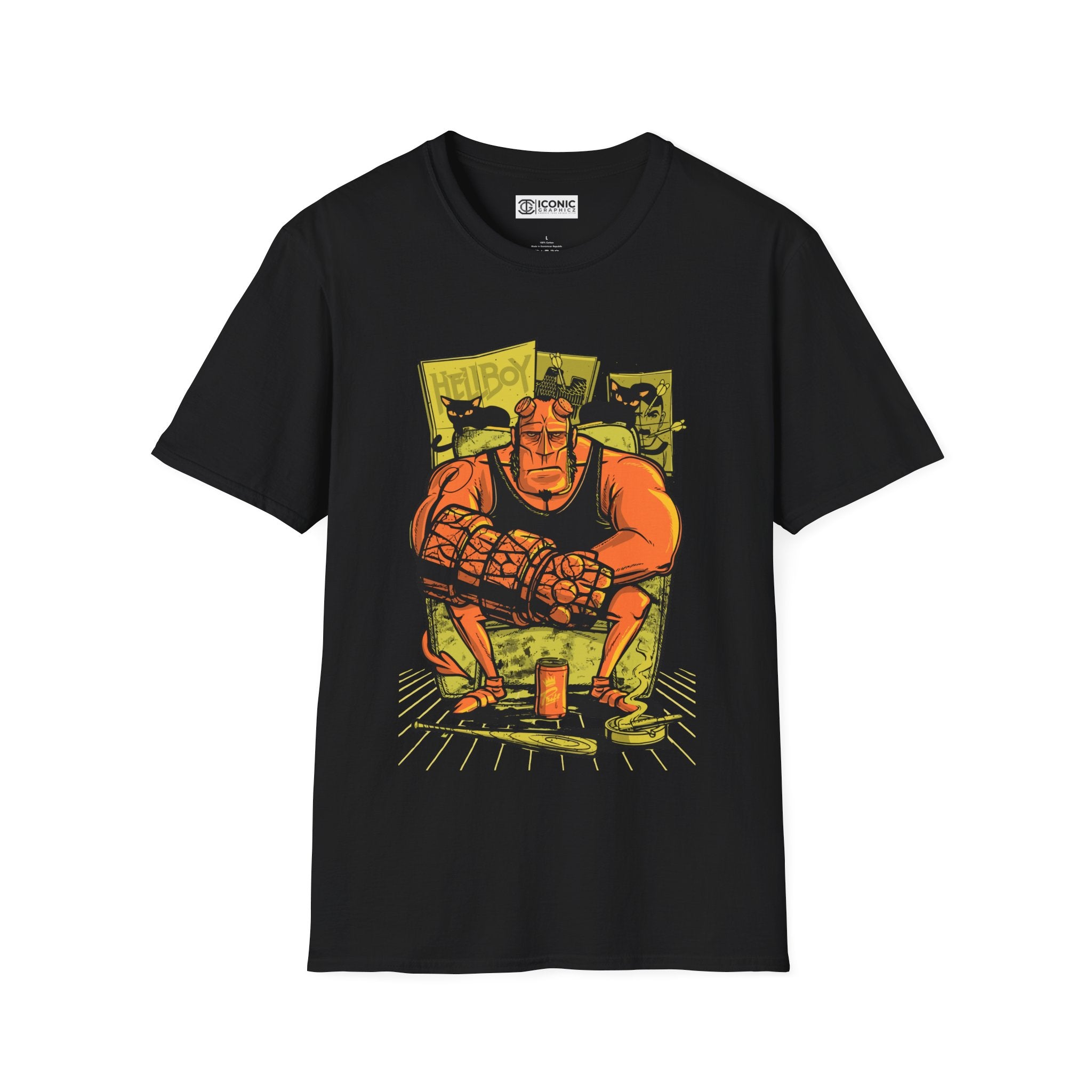 Hellboy Unisex Softstyle T-Shirt - IGZ Clothing 