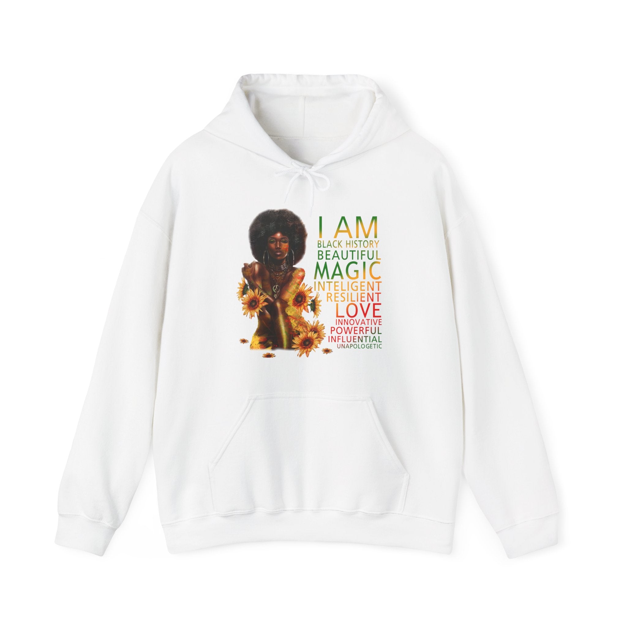 Black girl magic Unisex Heavy Blend™ Hooded Sweatshirt