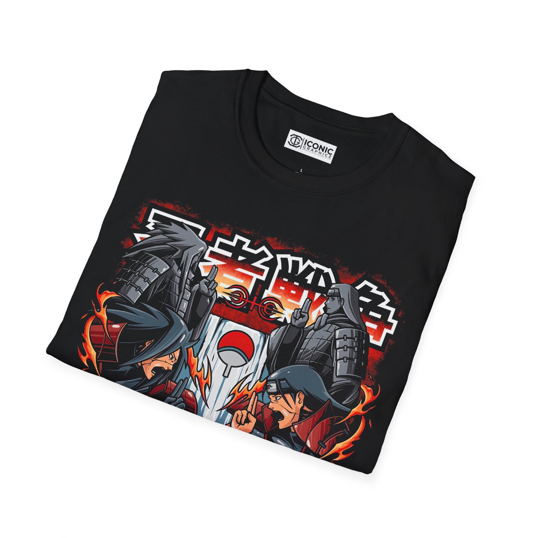 Madara and Hashirama Unisex Softstyle T-Shirt - IGZ Clothing 