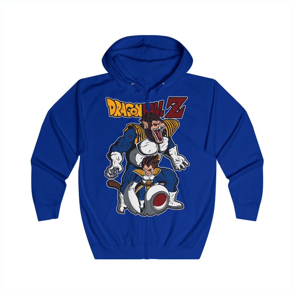 Vegeta DragonBall Z Unisex Full Zip Hoodie
