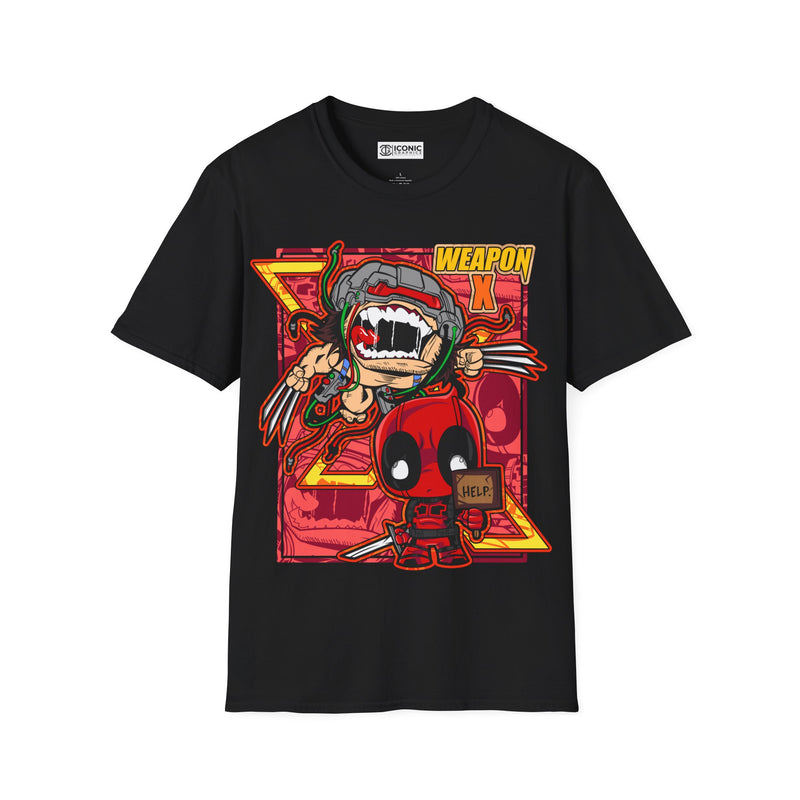 Deadpool and Wolverine Unisex Softstyle T-Shirt