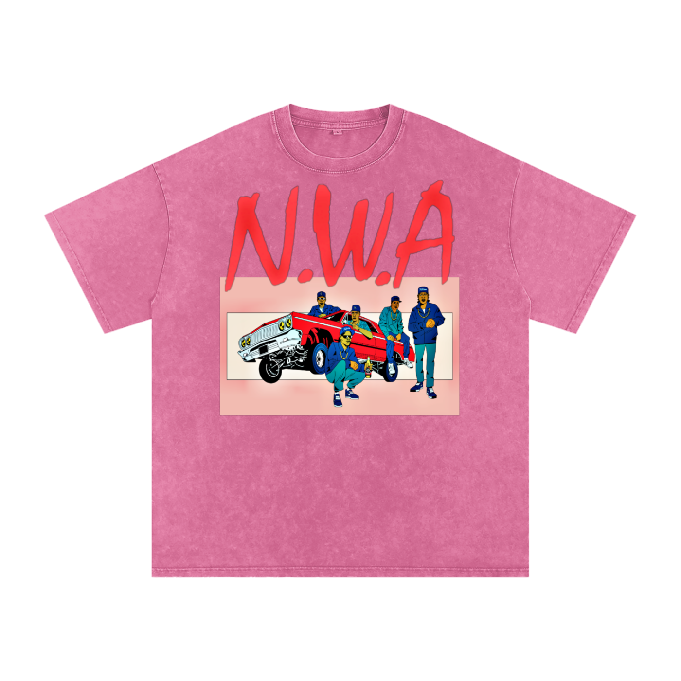 N.W.A Acid Wash Oversize T-Shirt