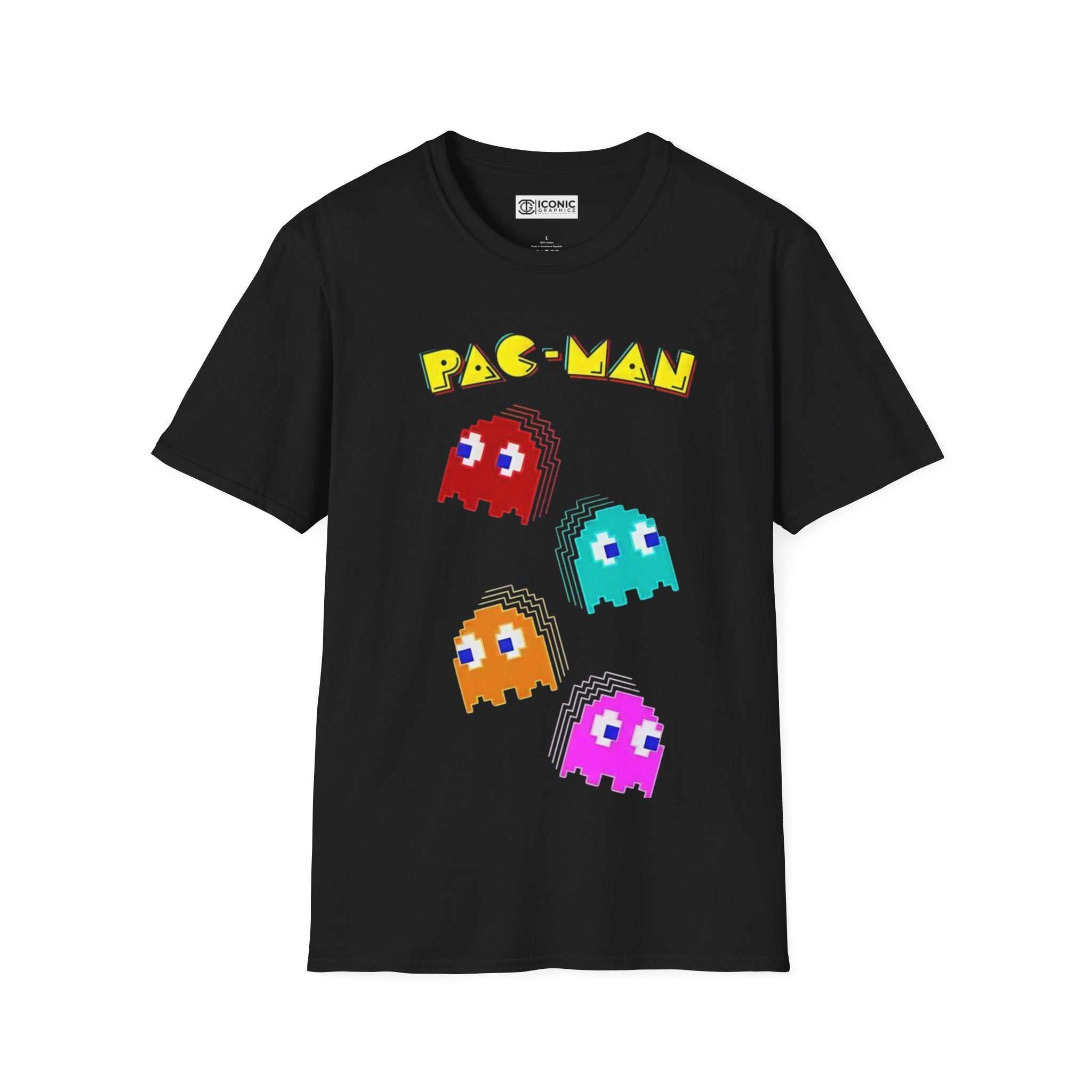 Pac Man Unisex Softstyle T-Shirt - IGZ Clothing 