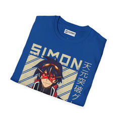 Gurren Lagann Simon Unisex Softstyle T-Shirt - IGZ Clothing 