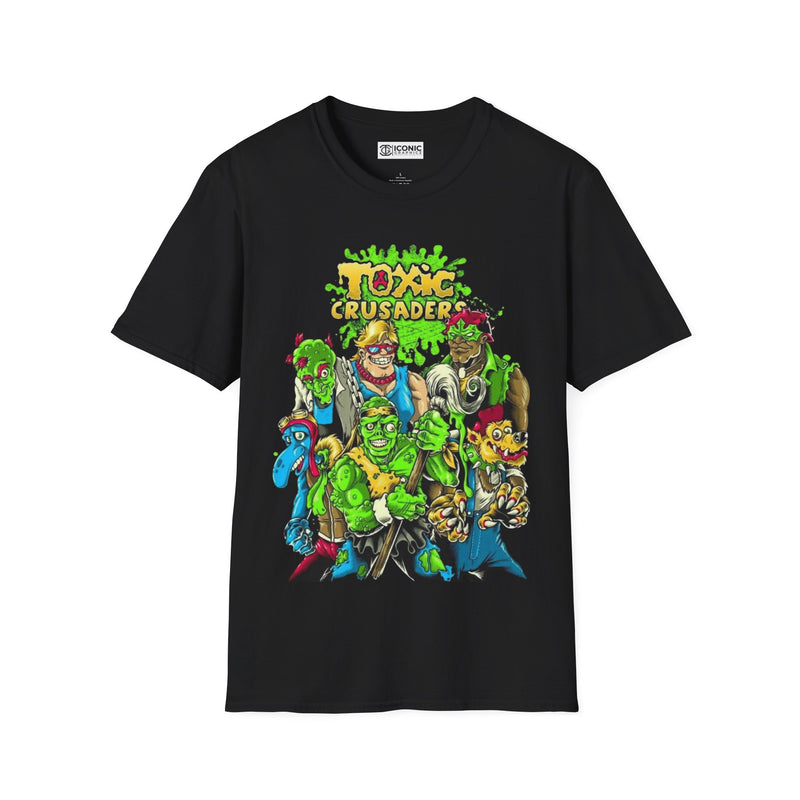 Toxic Crusaders Unisex Softstyle T-Shirt - IGZ Clothing 