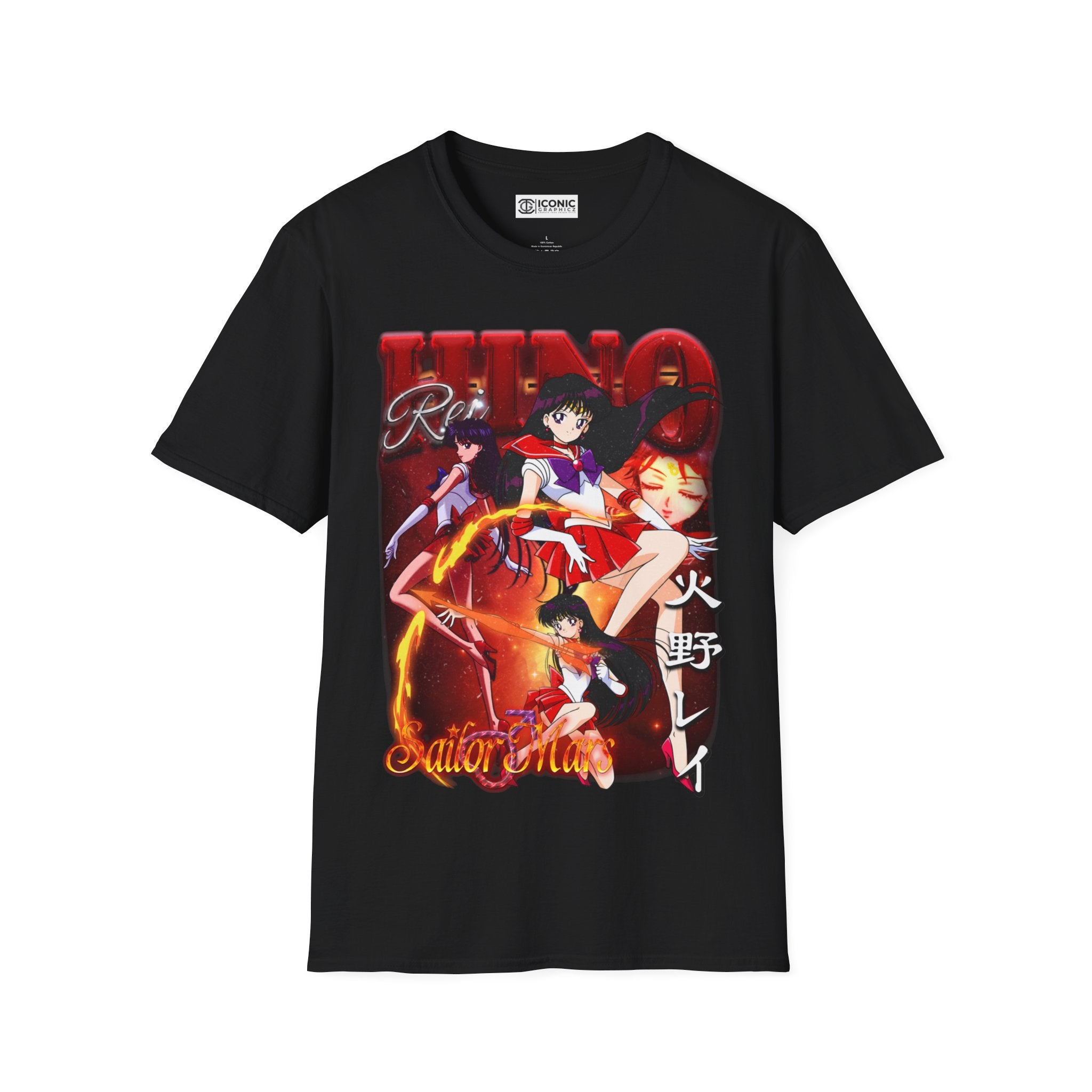 Sailor Mars Unisex Softstyle T-Shirt - IGZ Clothing 