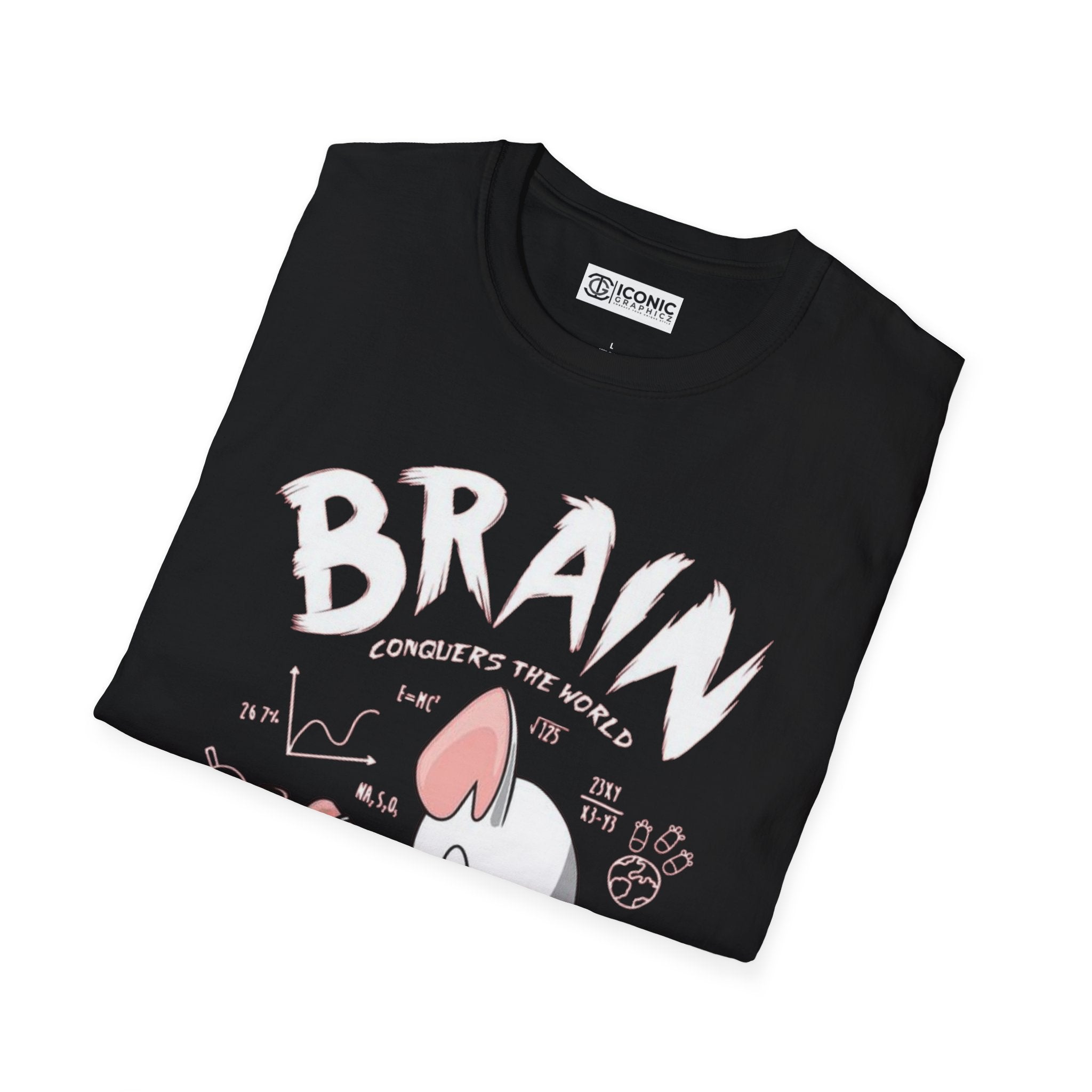 Pinky in the Brain Unisex Softstyle T-Shirt - IGZ Clothing 