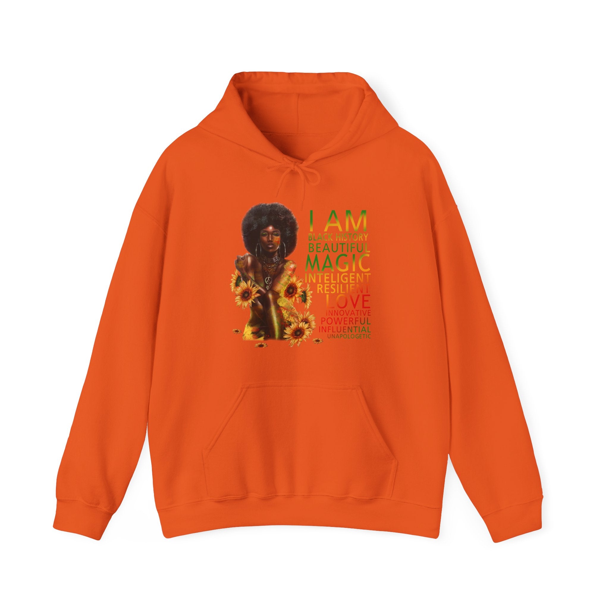 Black girl magic Unisex Heavy Blend™ Hooded Sweatshirt - IGZ Clothing 