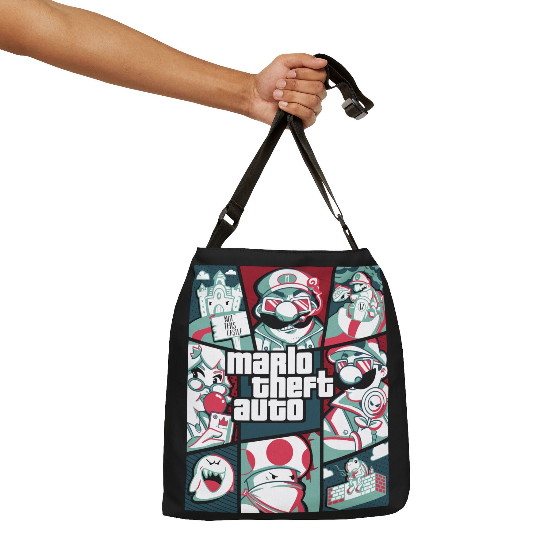 SuperMario Adjustable Tote Bag (AOP) - 