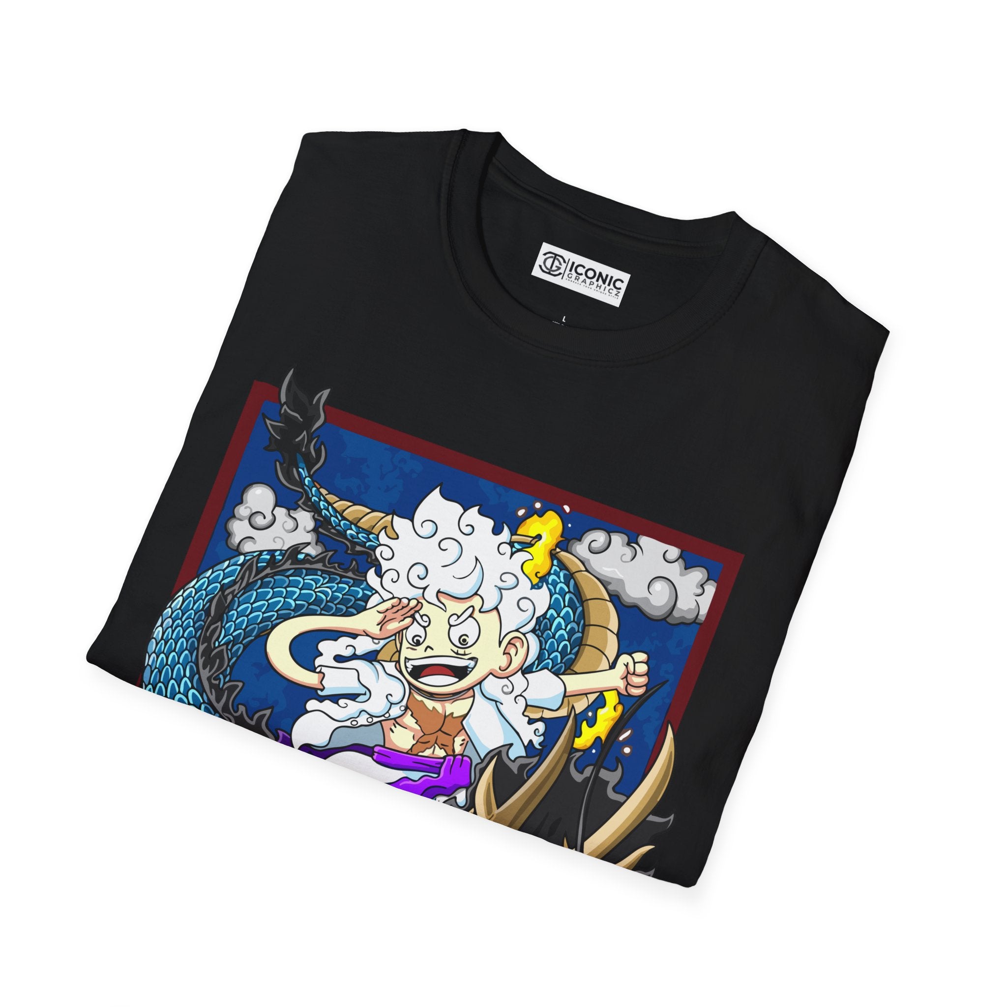 Sun God Luffy Unisex Softstyle T-Shirt - IGZ Clothing 