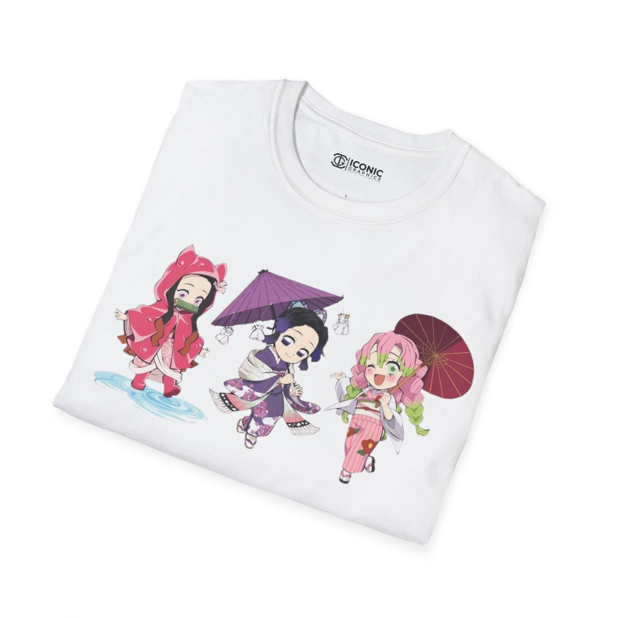 Nezuko and Shinobu Unisex Softstyle T-Shirt - IGZ Clothing 