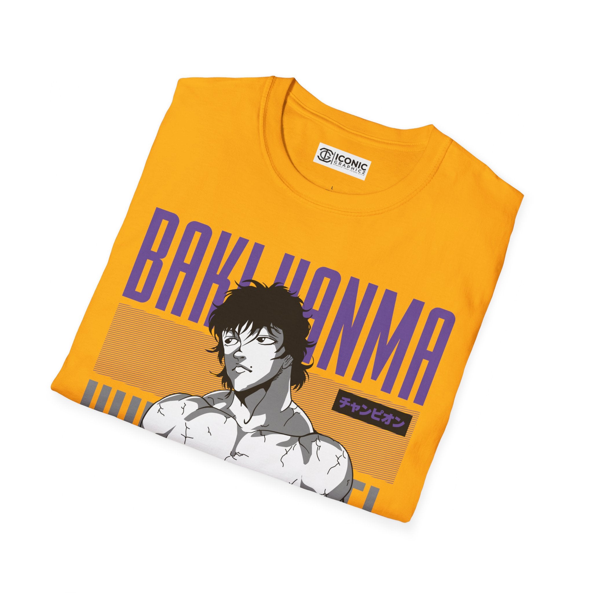 Hanma Baki Unisex Softstyle T-Shirt - IGZ Clothing 