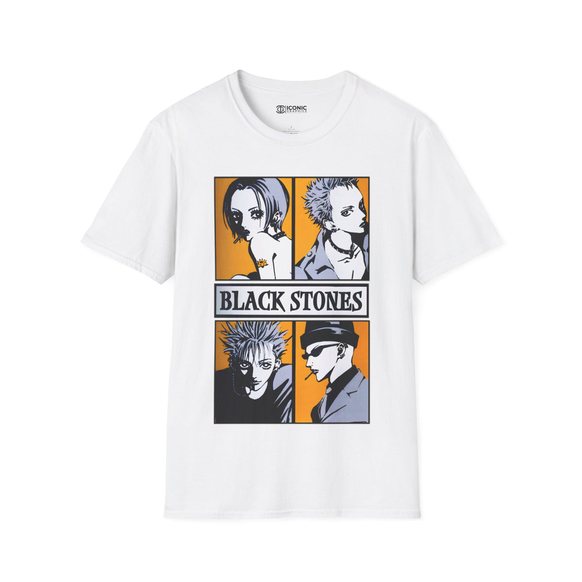 Black Stones Unisex Softstyle T-Shirt - IGZ Clothing 