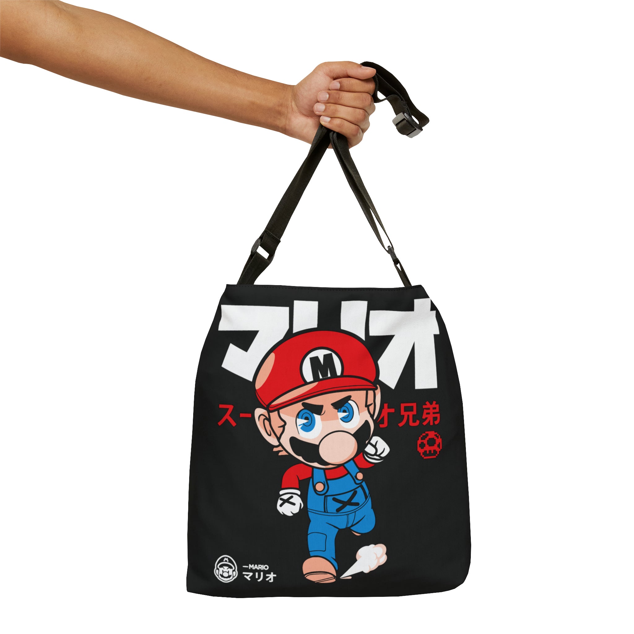 Mario Adjustable Tote Bag (AOP) - IGZ Clothing 