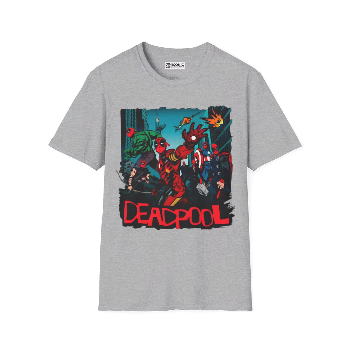 Deadpool Unisex Softstyle T-Shirt - IGZ Clothing 