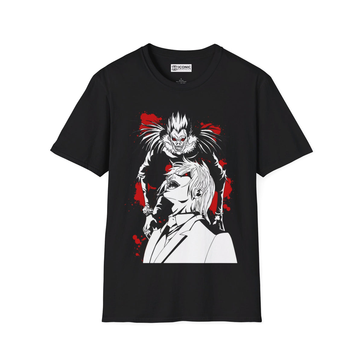 Kira and Ryuk Unisex Softstyle T-Shirt - IGZ Clothing 