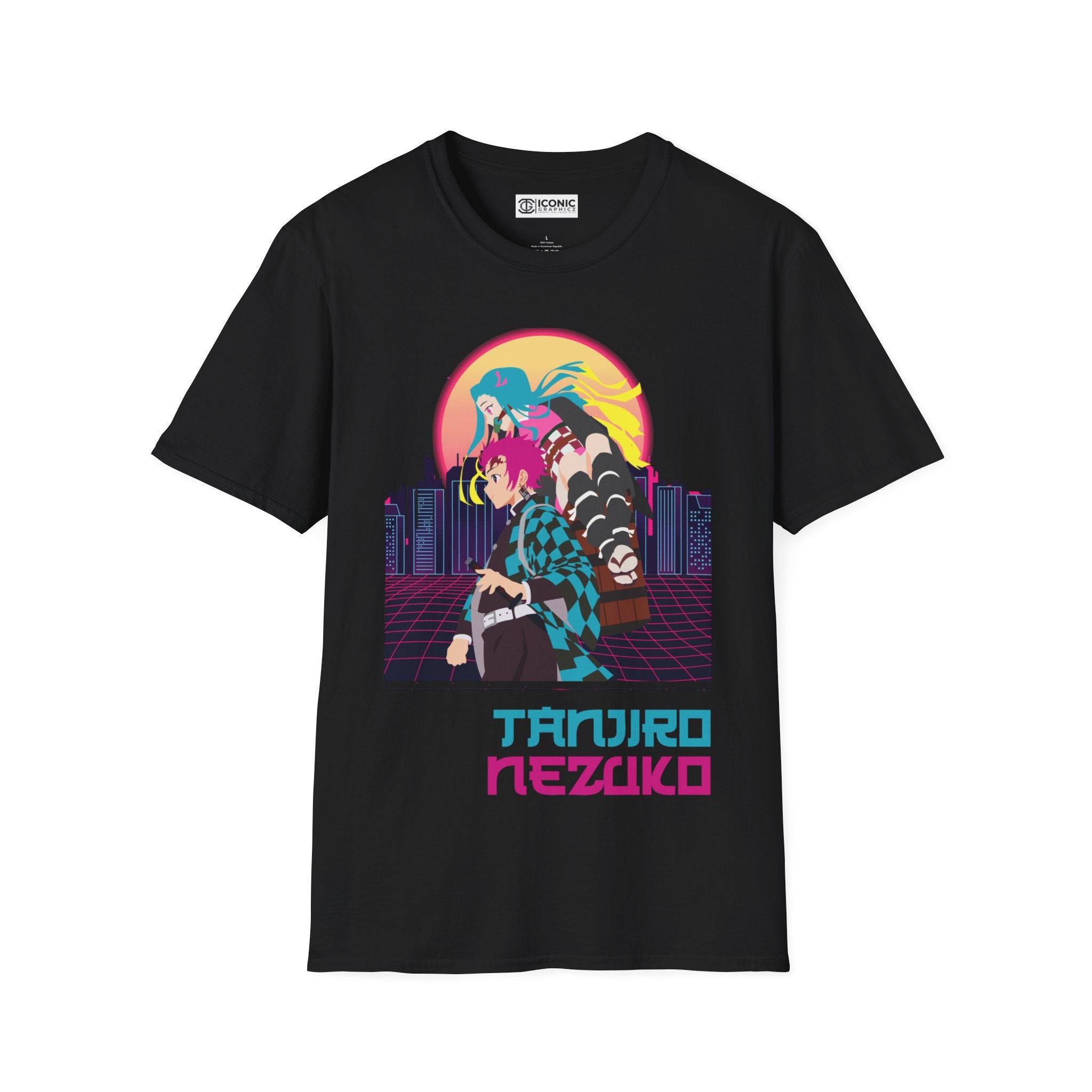 Tanjiro and Nezuko Unisex Softstyle T-Shirt - IGZ Clothing 