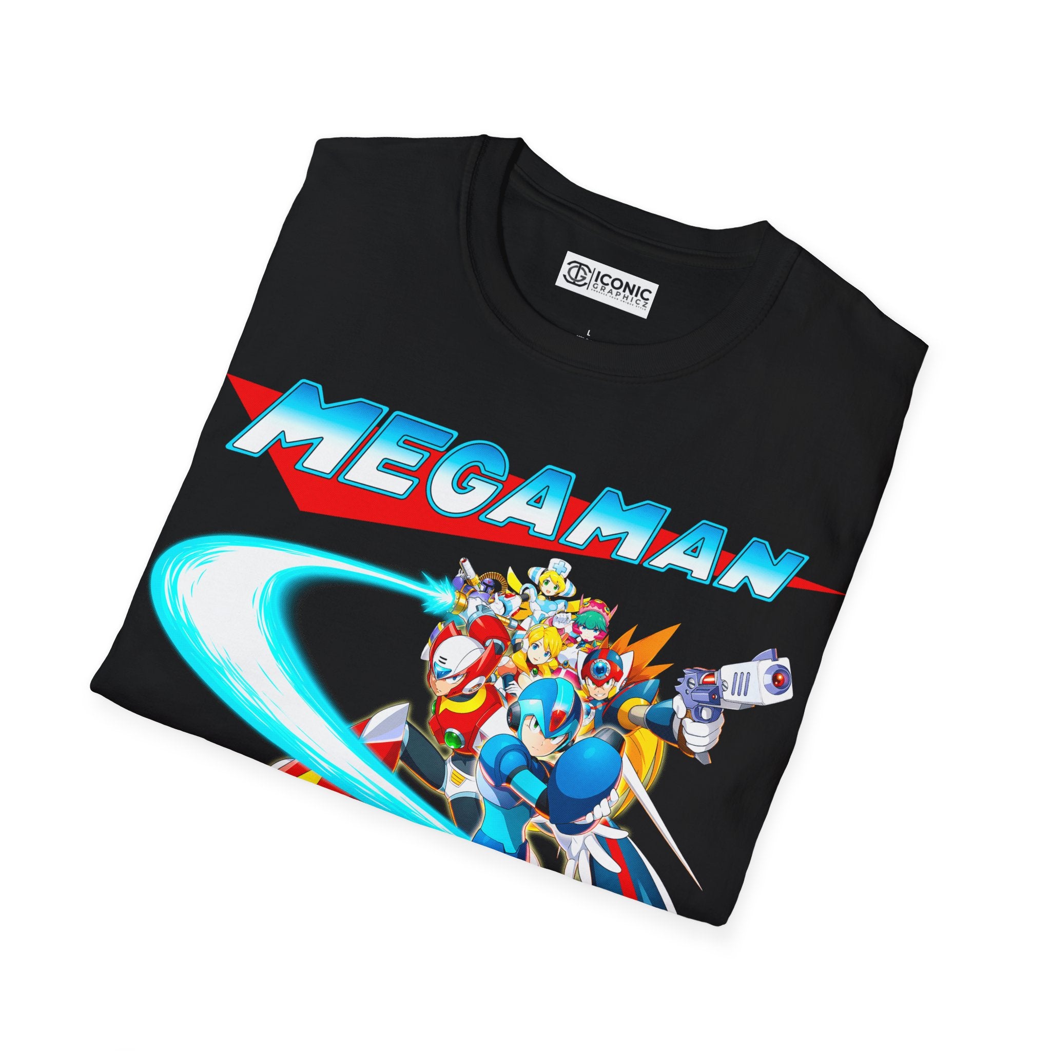 Megaman Maverick Hunters Unisex Softstyle T-Shirt - IGZ Clothing 