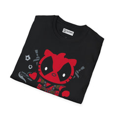 Deadpool Kitty Unisex Softstyle T-Shirt - IGZ Clothing 