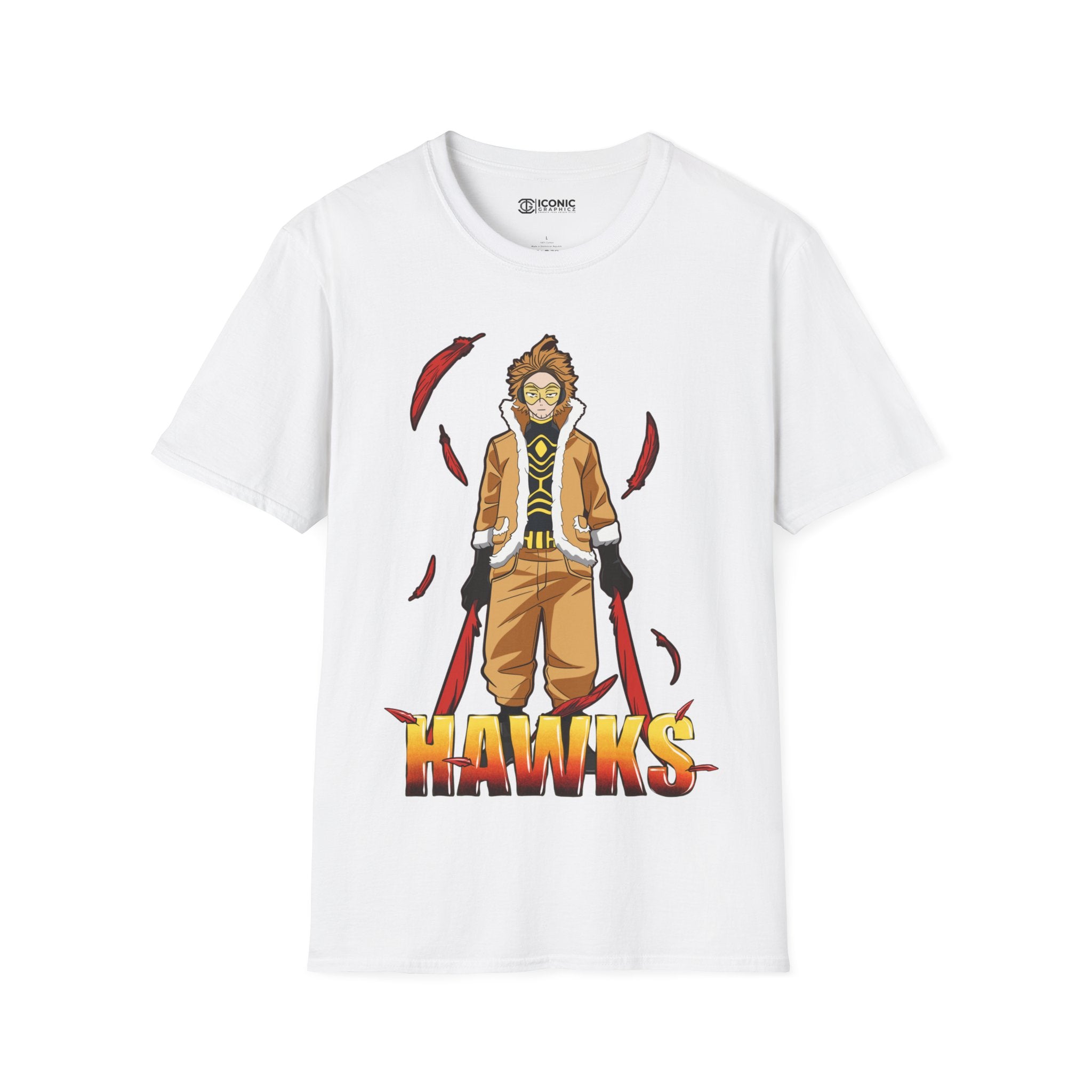 Hawks Unisex Softstyle T-Shirt - IGZ Clothing 