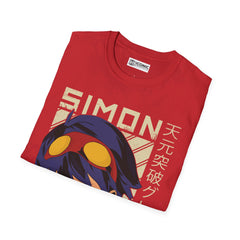 Gurren Lagann Simon Unisex Softstyle T-Shirt - IGZ Clothing 