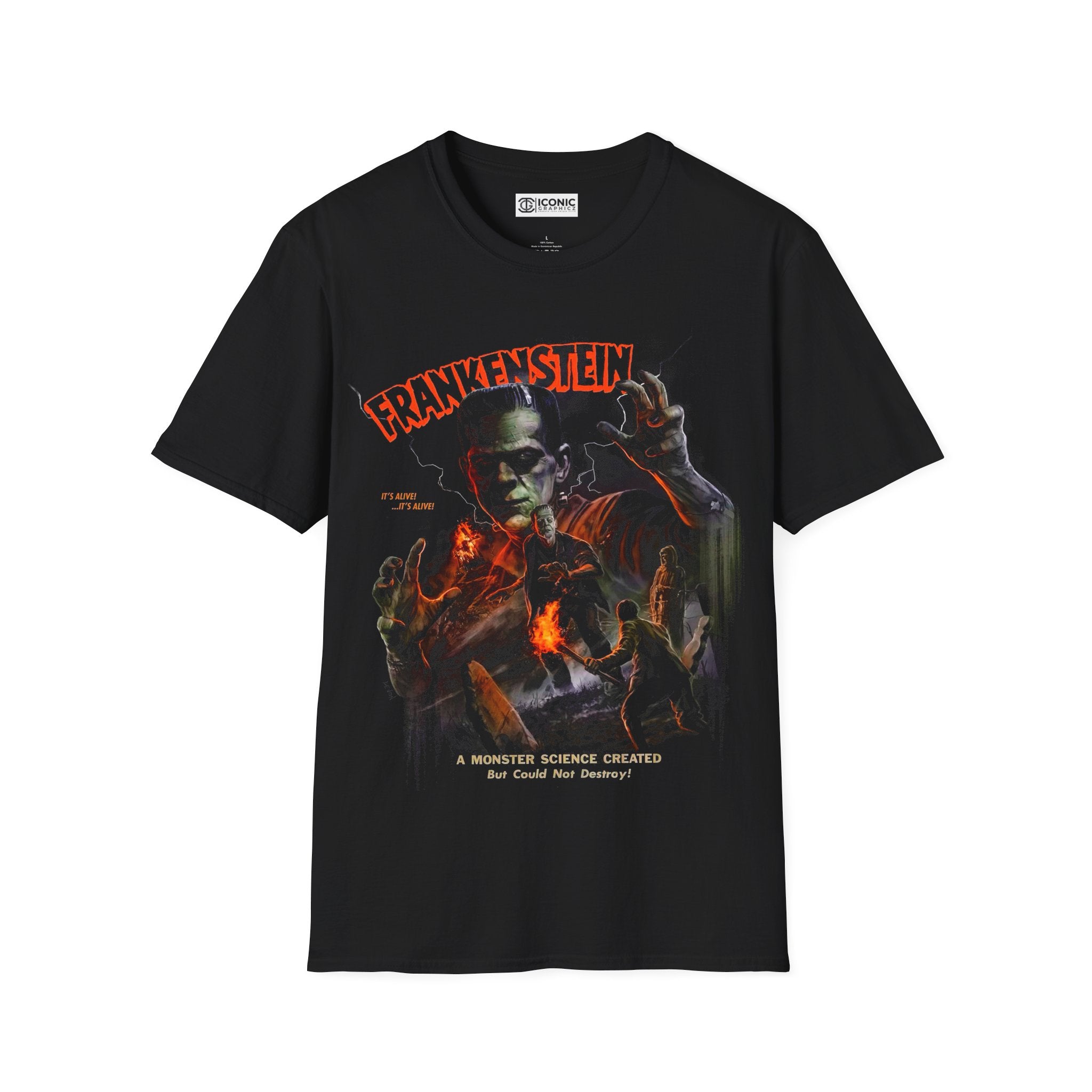 Frankenstein Horror T-Shirt - Perfect for Halloween and Sci-Fi Fans