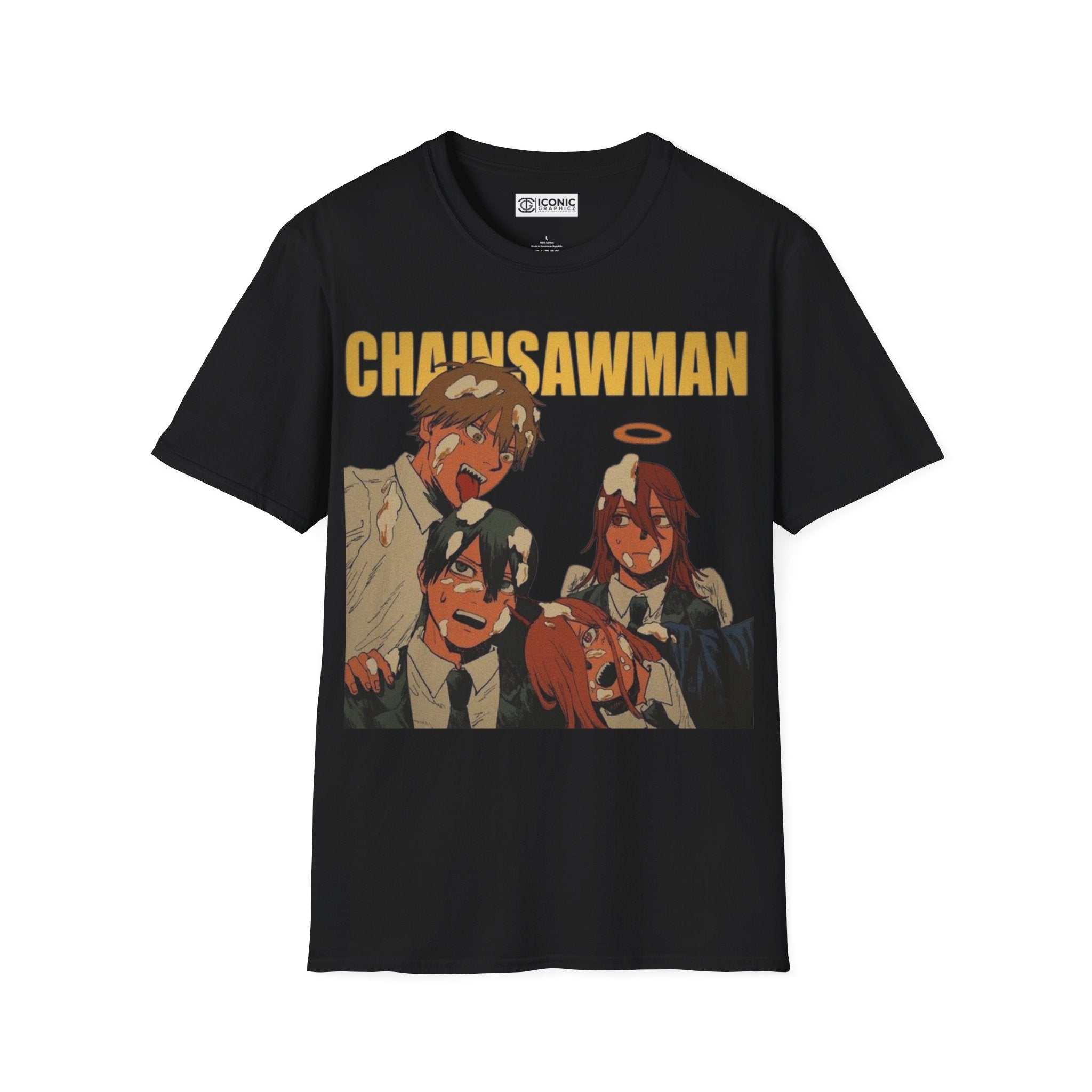 Chainsaw-Man Denji and Power Unisex Softstyle T-Shirt - IGZ Clothing 