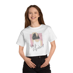 Stay inspired Champion Women's Heritage Cropped T-Shirt - IGZ Clothing 