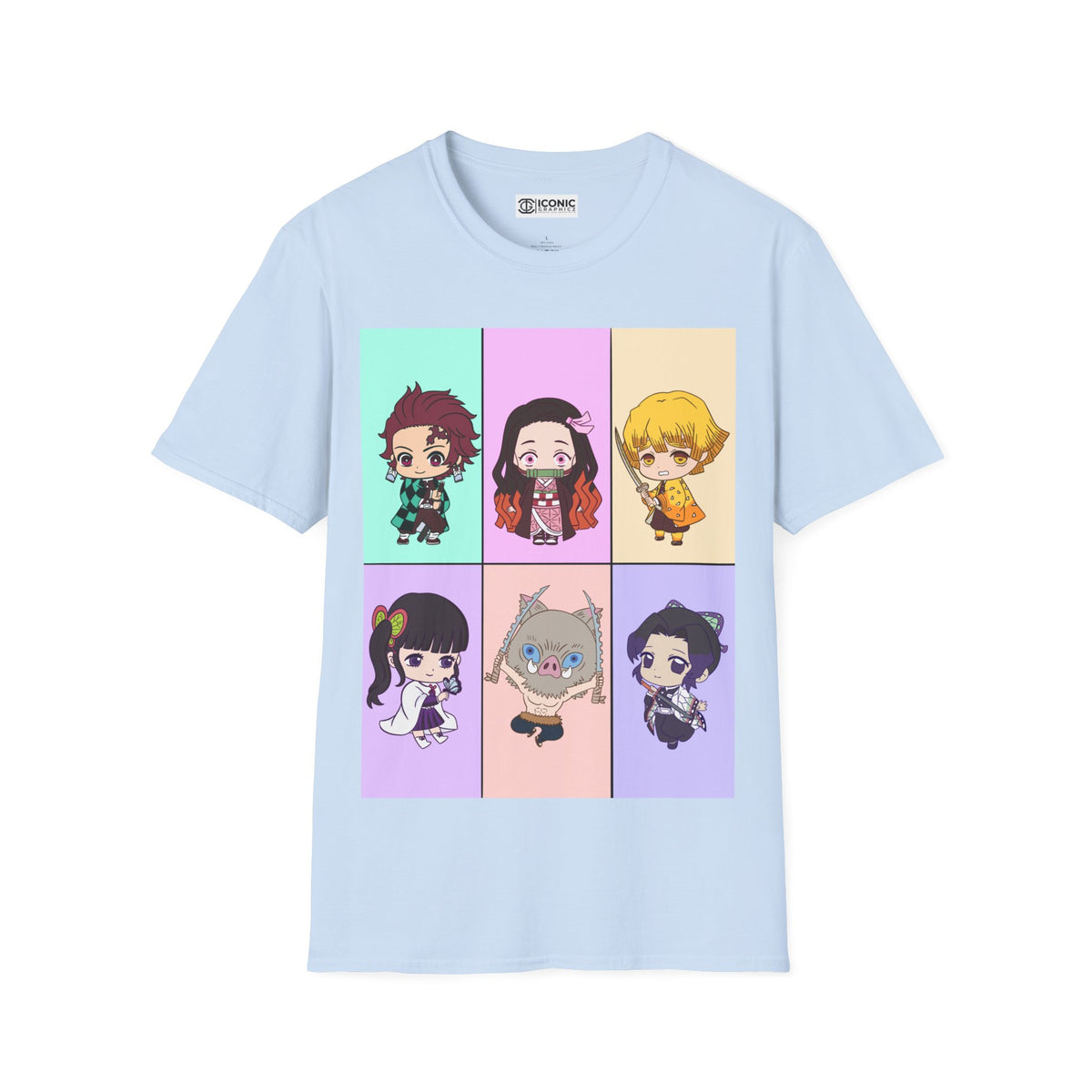 Cute Demon Slayers Unisex Softstyle T-Shirt - IGZ Clothing 