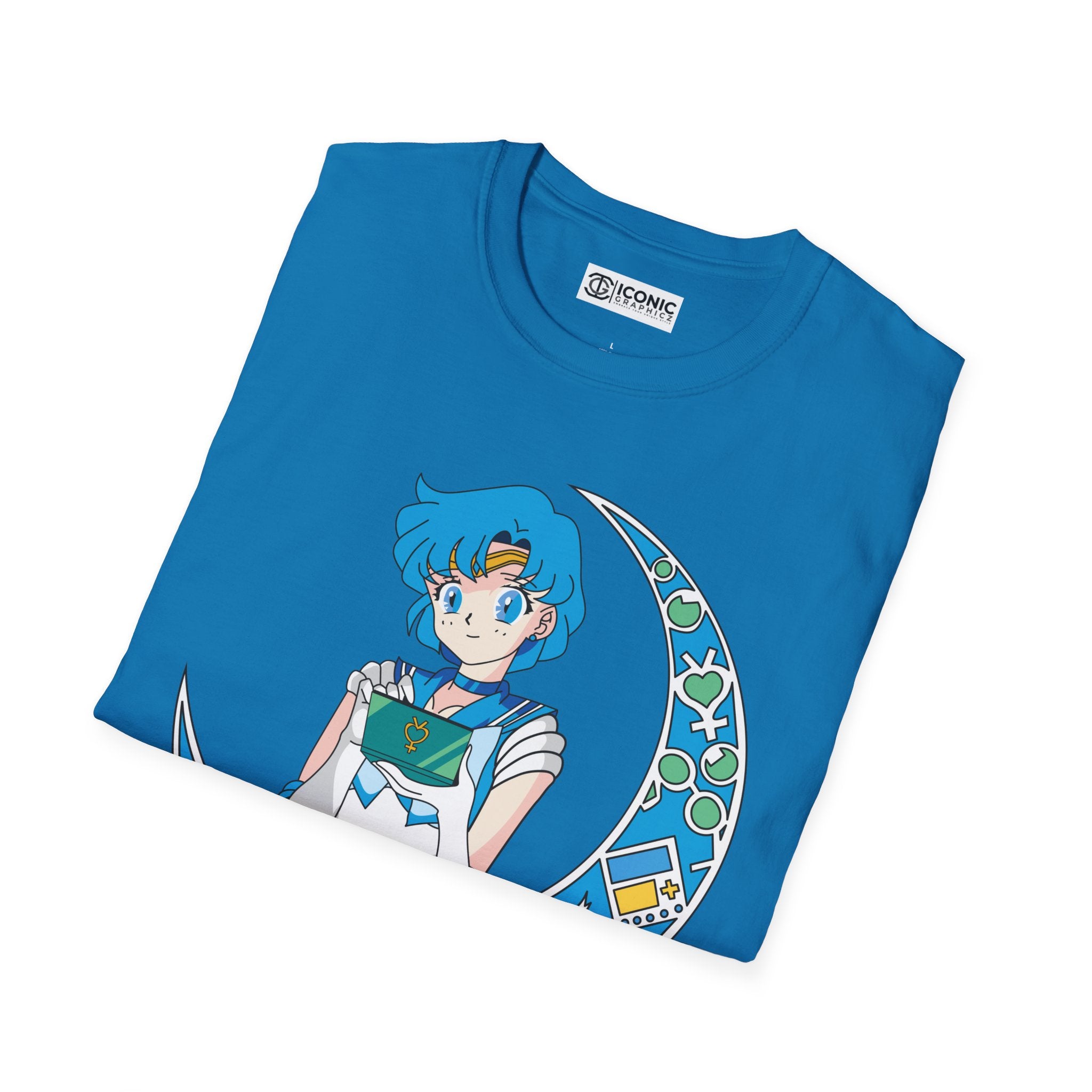 Sailor Mercury Unisex Softstyle T-Shirt - IGZ Clothing 