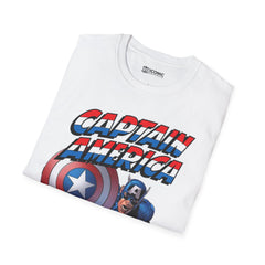 Captain America Unisex Softstyle T-Shirt - IGZ Clothing 