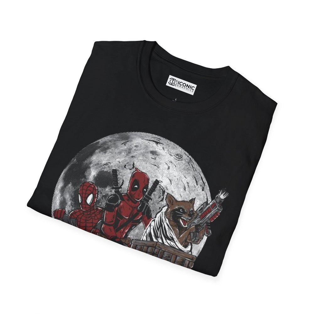 Deadpool and Spider-Man T-Shirt Printify