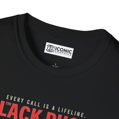 Black Phone Unisex Softstyle T-Shirt - IGZ Clothing 