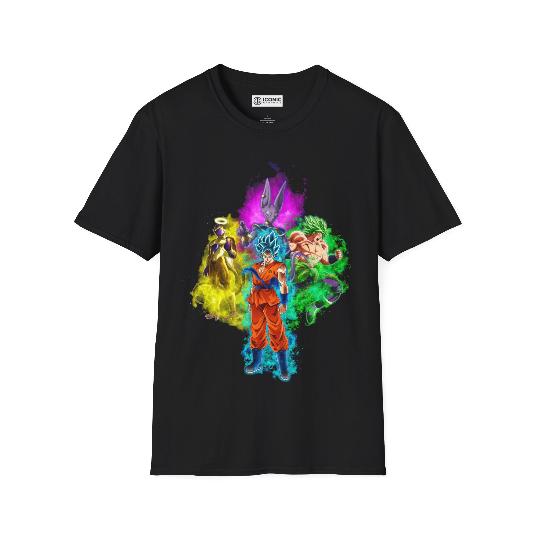 Goku Blue Unisex Softstyle T-Shirt - IGZ Clothing 