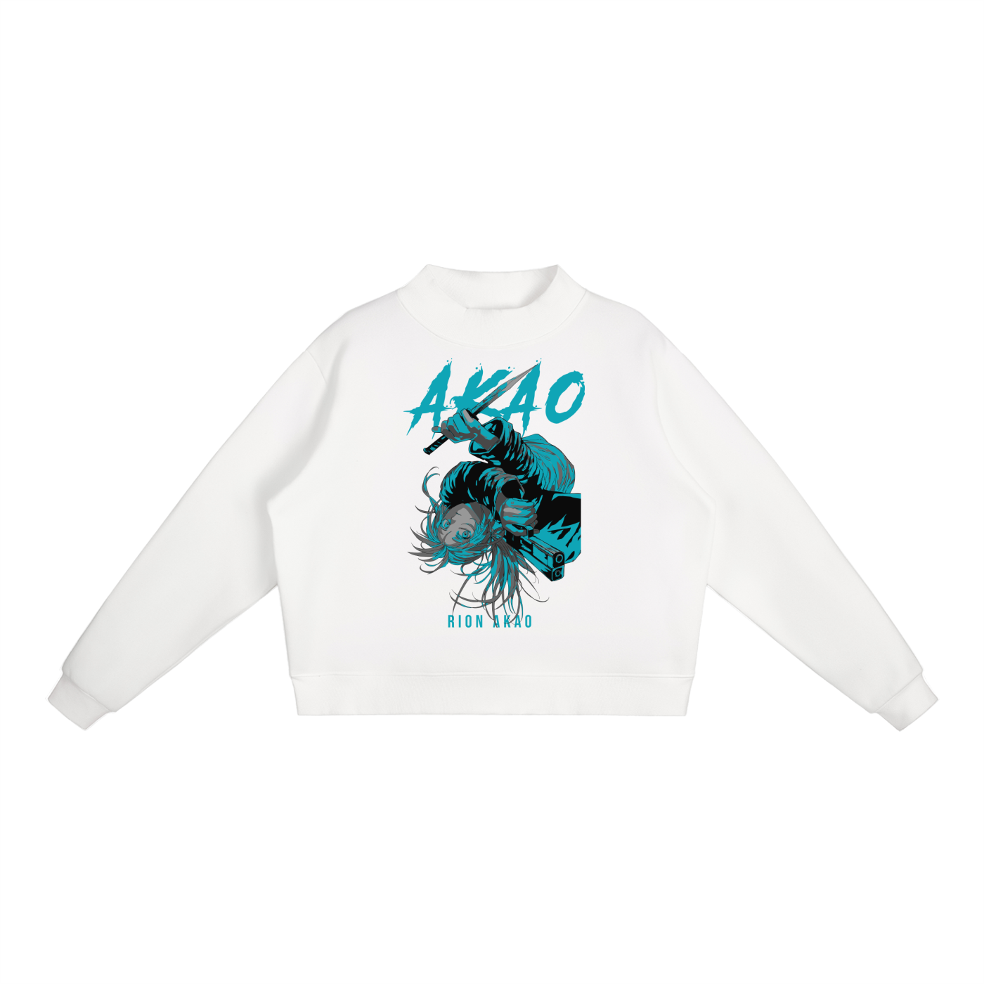 Akao Sakamoto Days Essential Fleece Mid-Neck Crew Sweatshirt