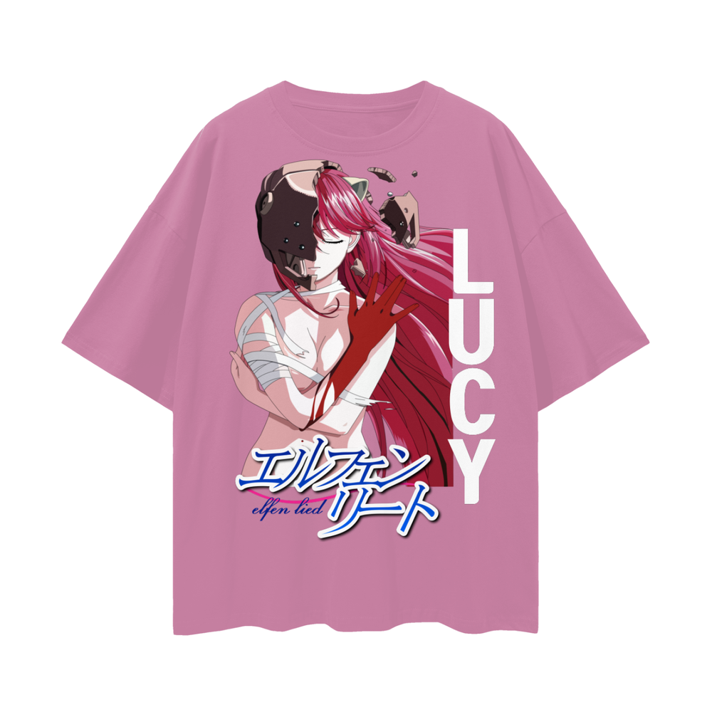 Lucy Elfen Lied Oversize Deep Drop Shoulder Tee