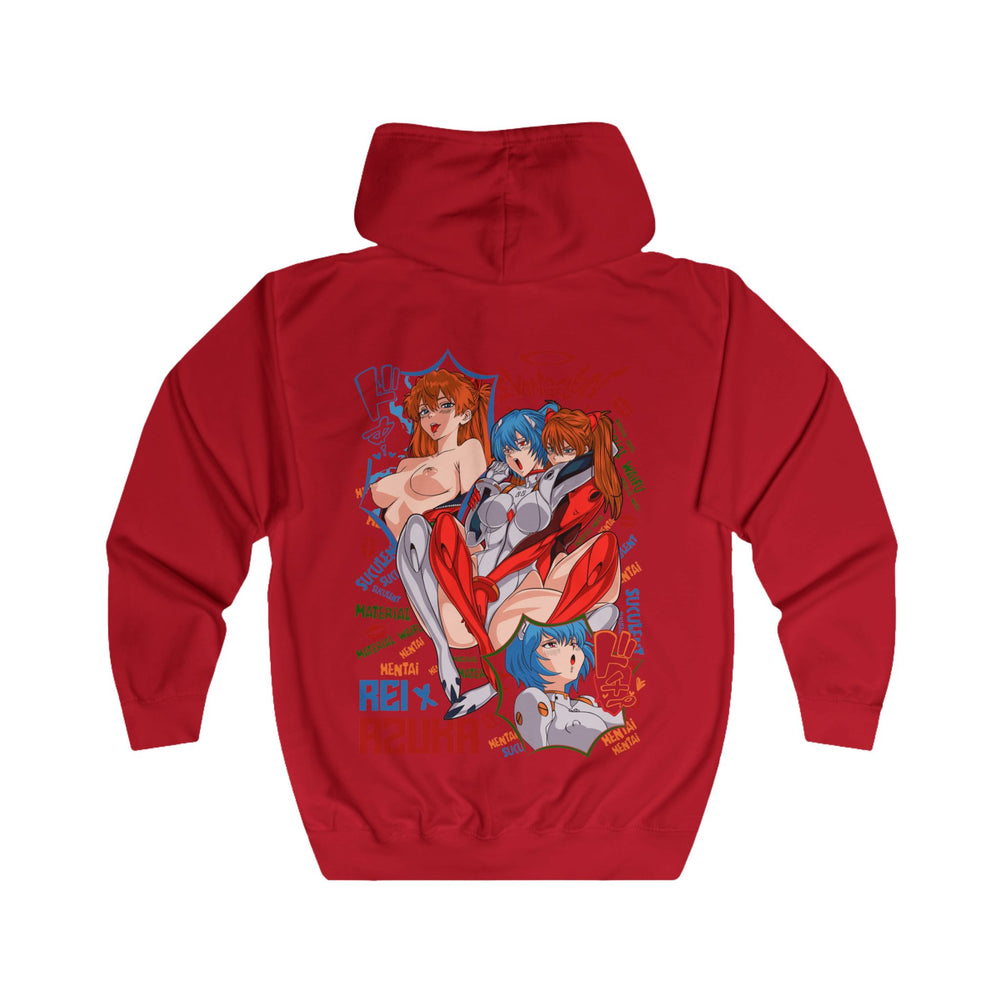 Asuka Evangelion Unisex Full Zip Hoodie