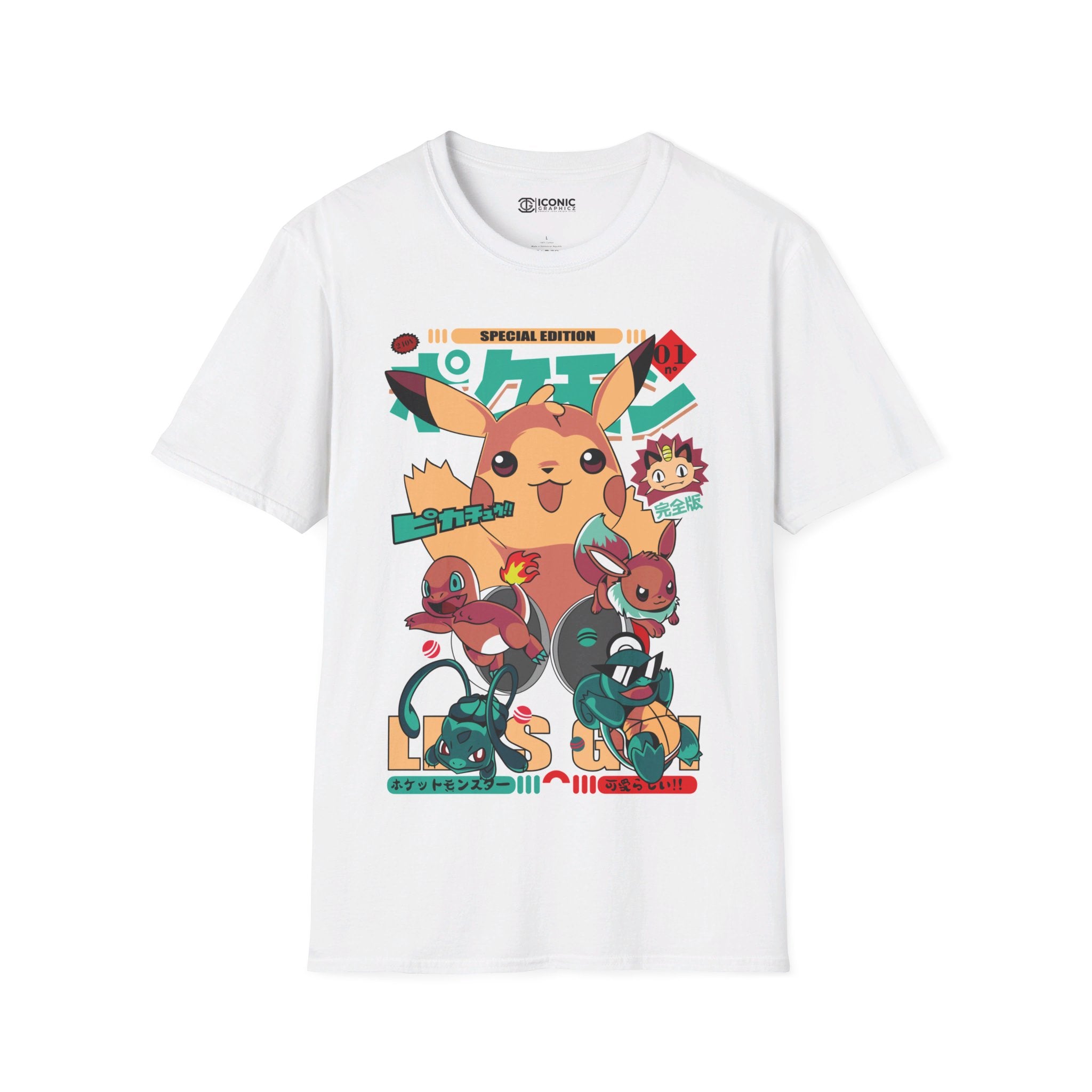 Pokemon Unisex Softstyle T-Shirt - IGZ Clothing 