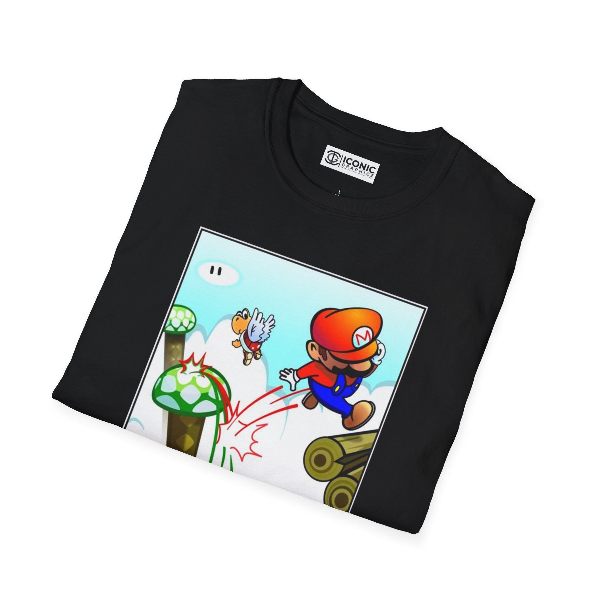 Mario Unisex Softstyle T-Shirt - IGZ Clothing 