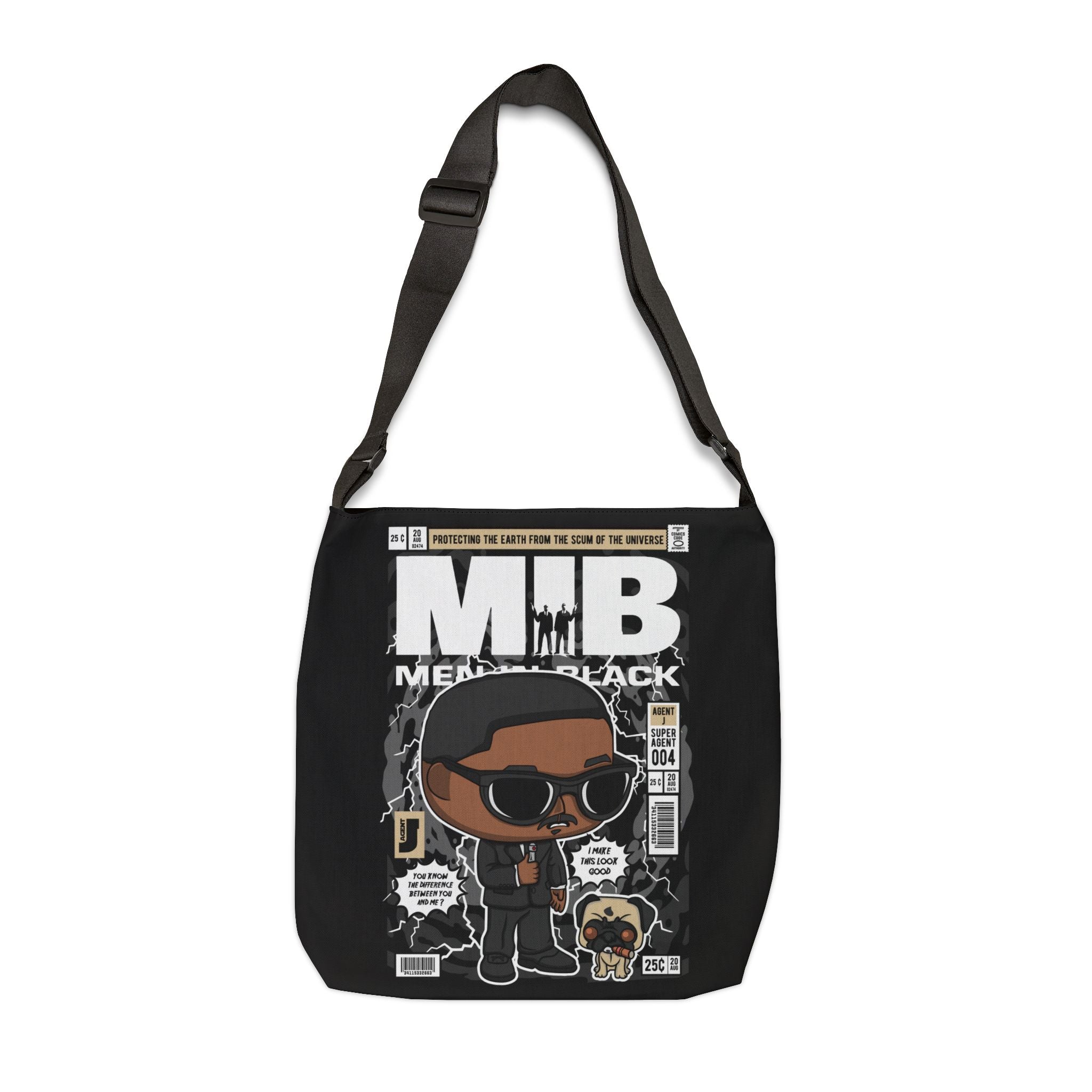 Men in Black Adjustable Tote Bag (AOP)