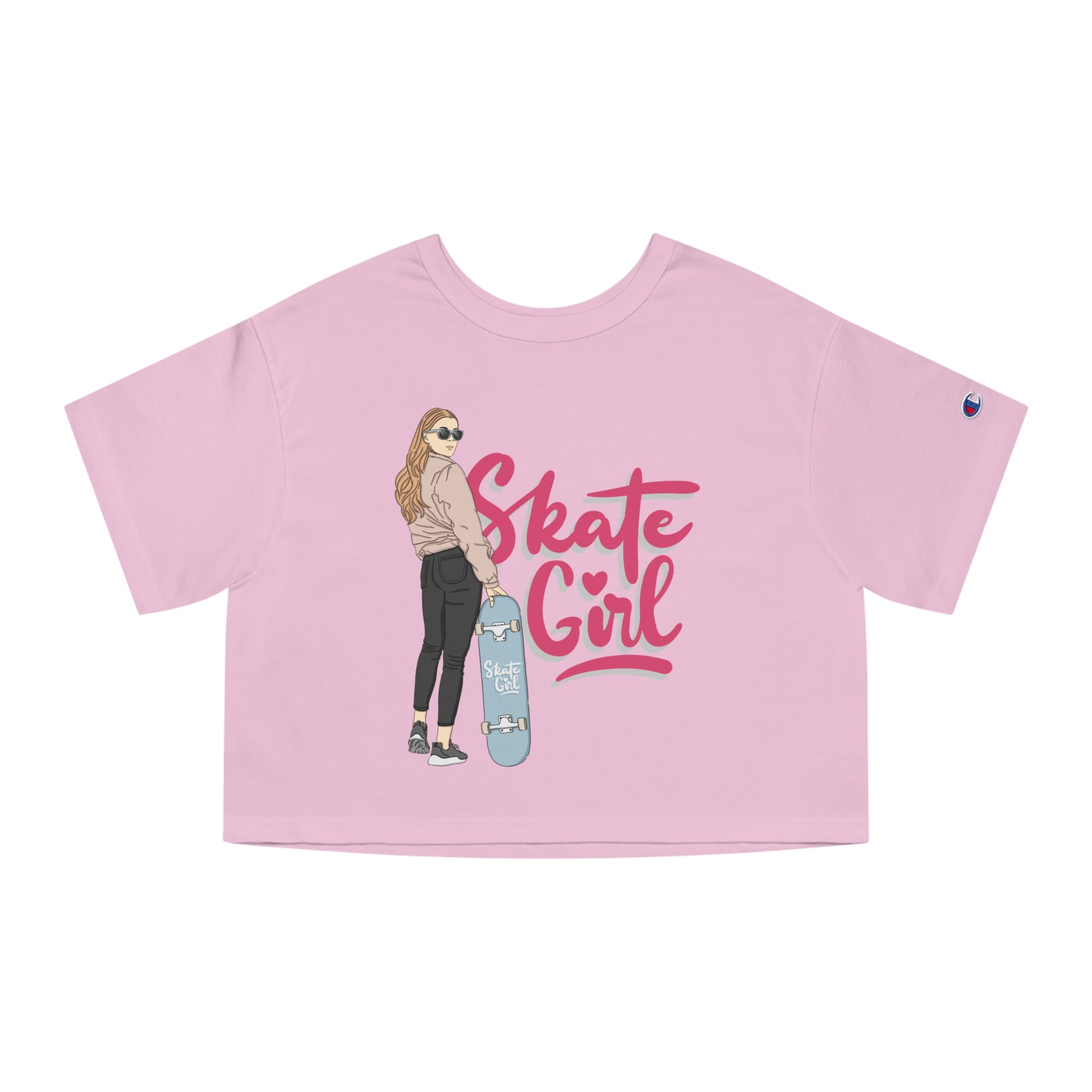 Skate Girl Champion Women's Heritage Cropped T-Shirt