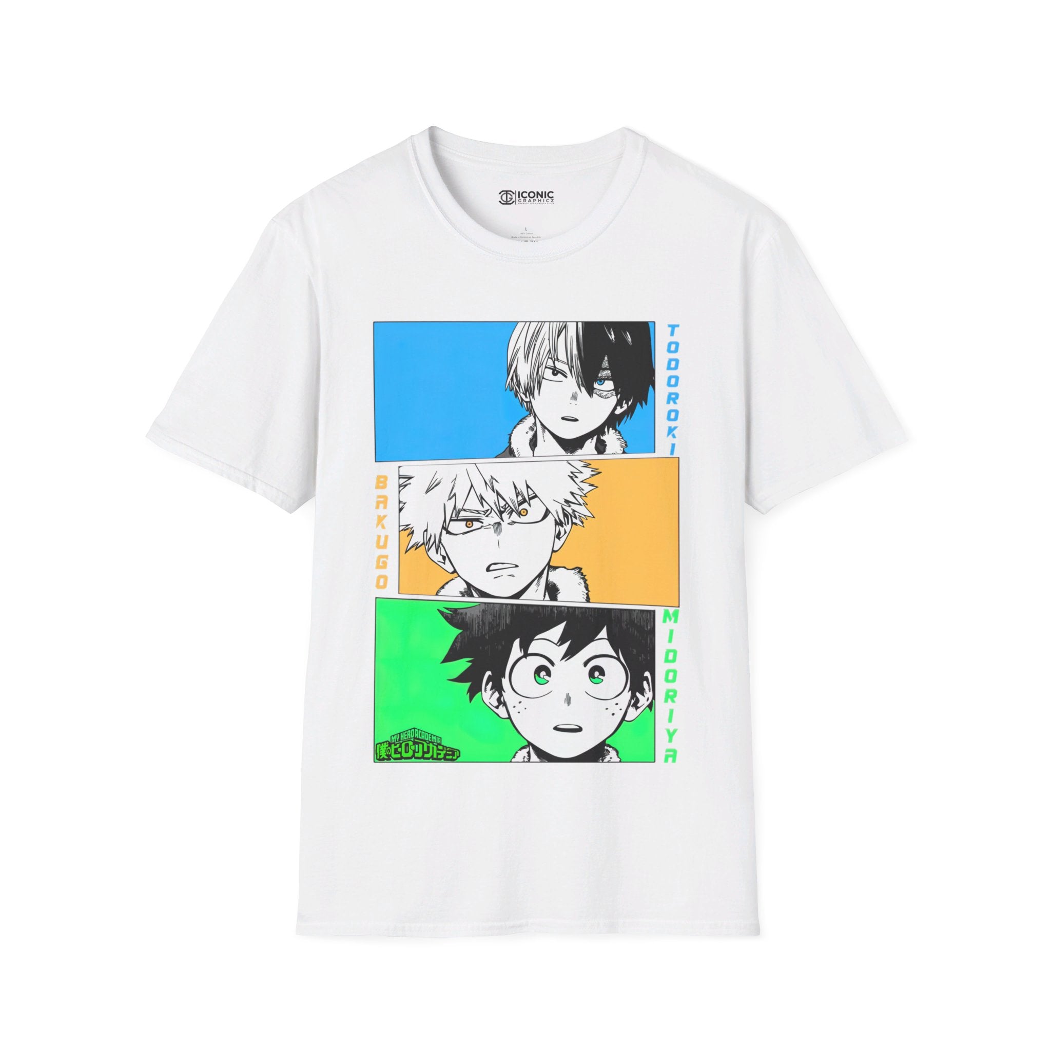 Deku, Bakugo, and Shoto Unisex Softstyle T-Shirt - IGZ Clothing 