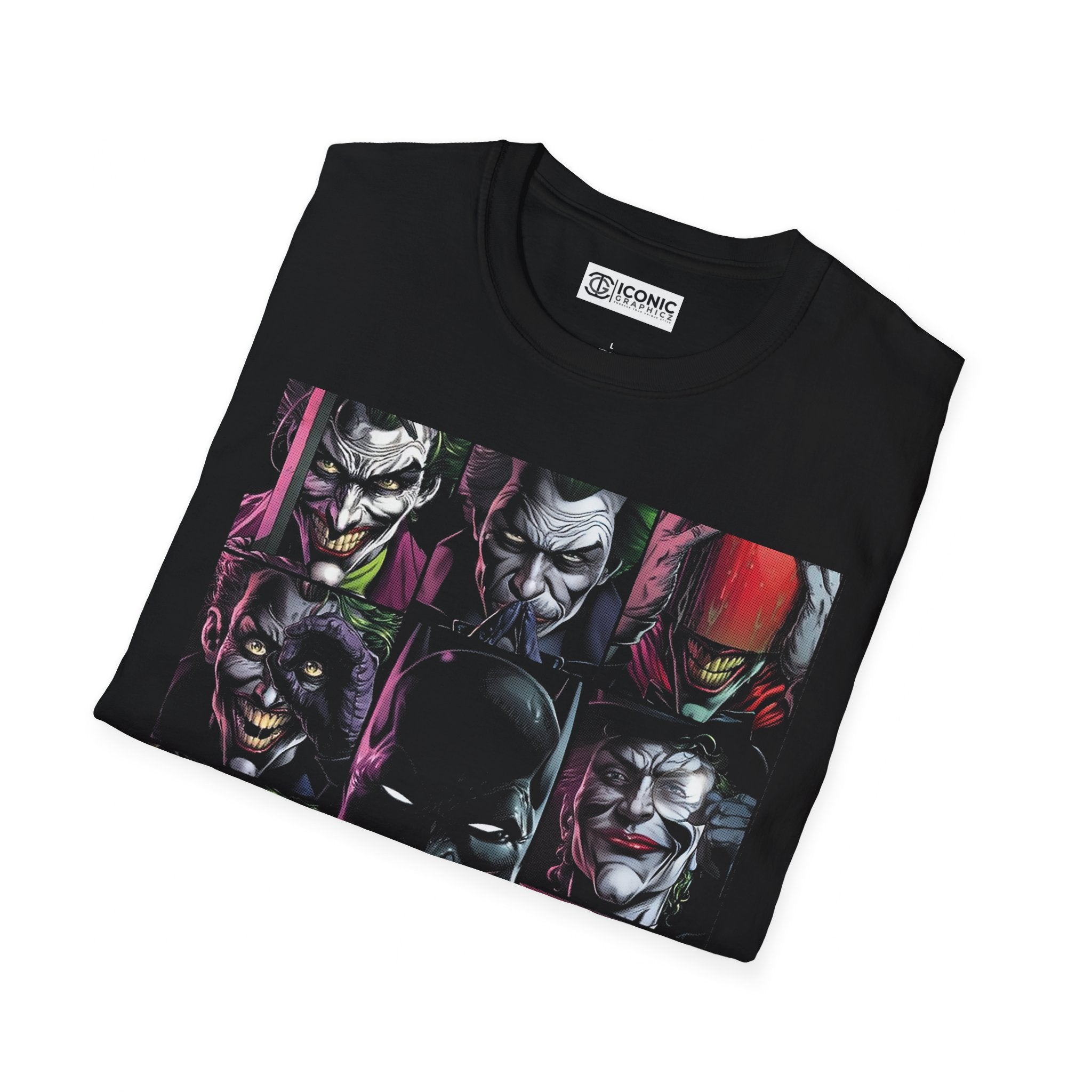 Batman and Joker Unisex Softstyle T-Shirt - IGZ Clothing 