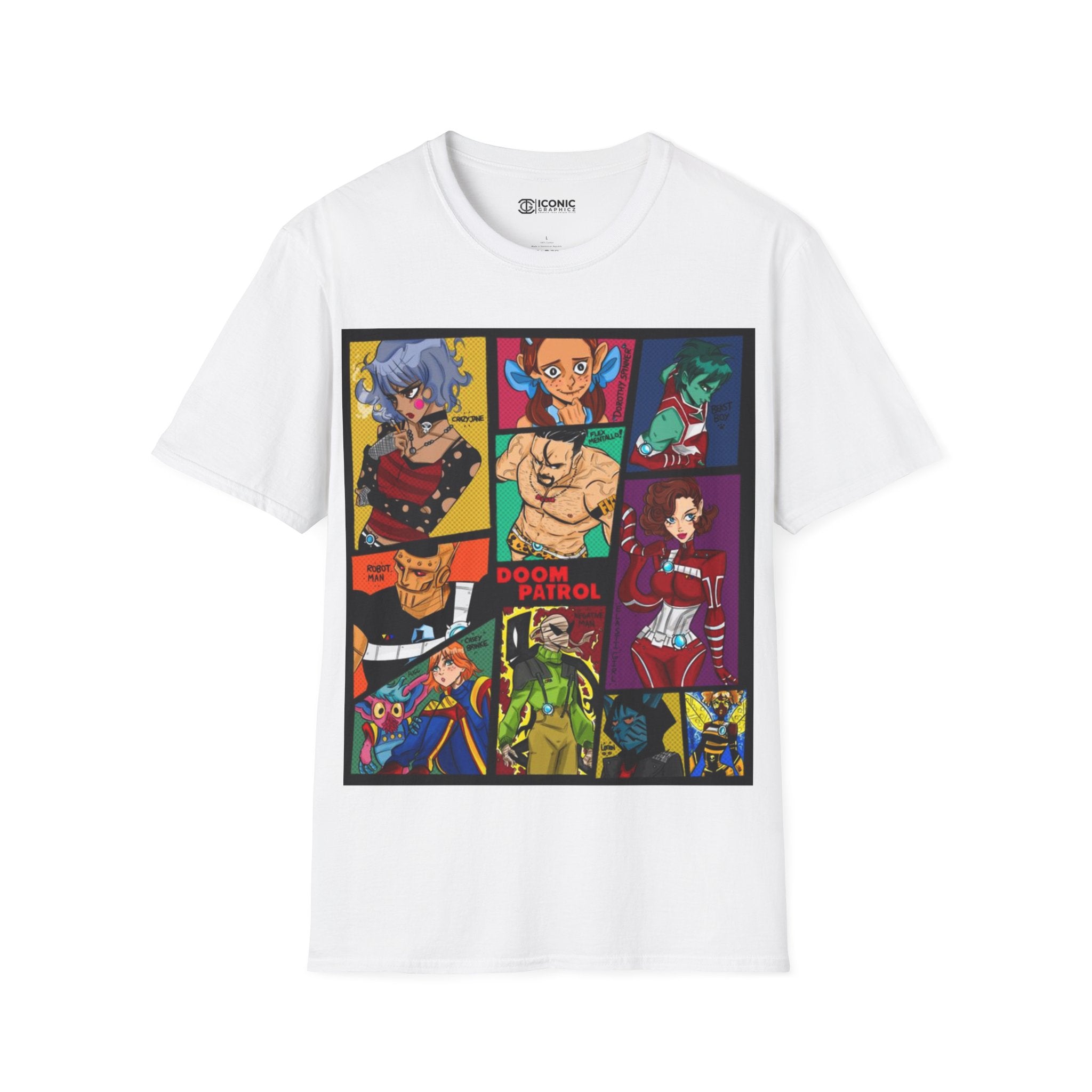 Doom Patrol Unisex Softstyle T-Shirt - IGZ Clothing 