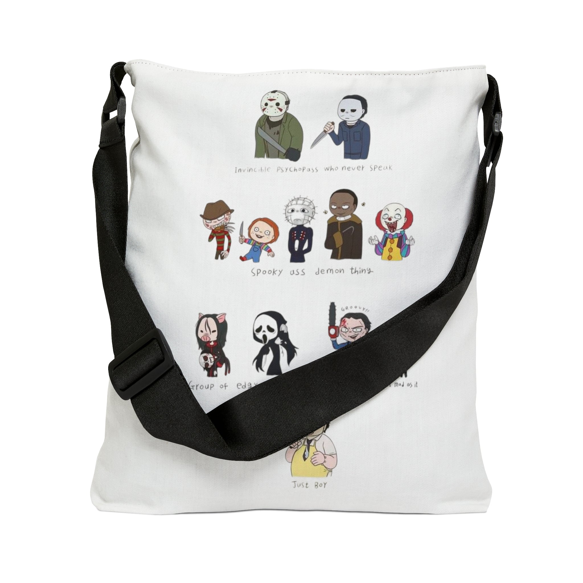 Maniacs Adjustable Tote Bag (AOP) - IGZ Clothing 