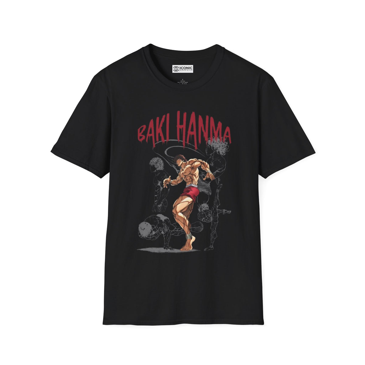 Hanma Baki Unisex Softstyle T-Shirt - IGZ Clothing 