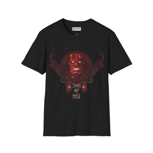 Hell Boy Unisex Softstyle T-Shirt - IGZ Clothing 