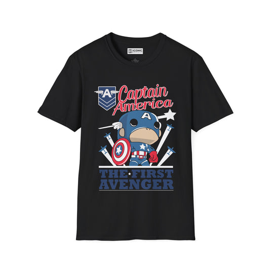 Captain America Unisex Softstyle T-Shirt - IGZ Clothing 