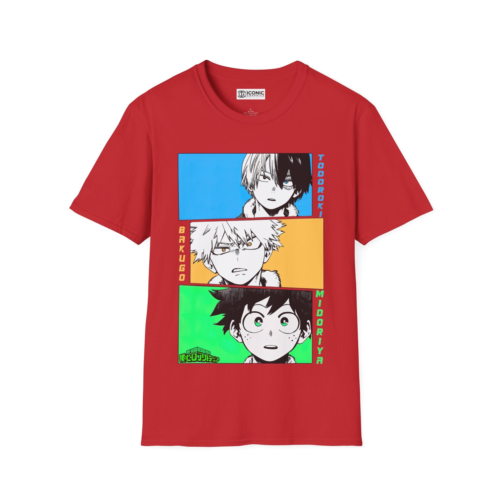 Deku, Bakugo, and Shoto My hero academia T-Shirt