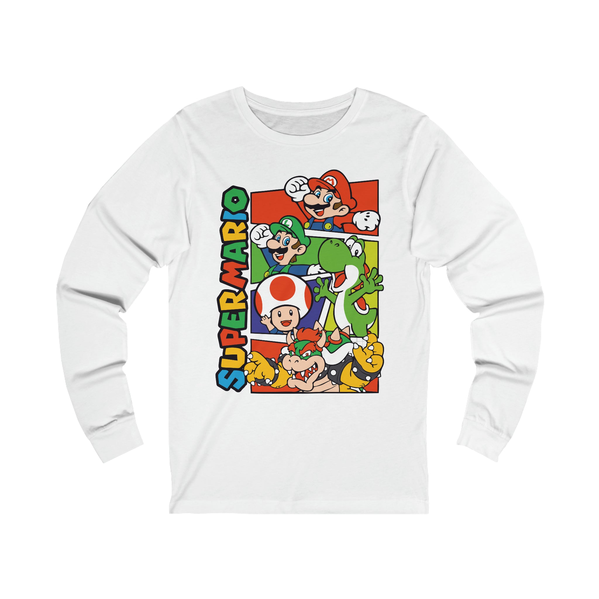 Mario Unisex Jersey Long Sleeve Tee - IGZ Clothing 